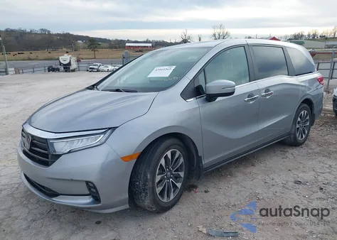 2022 Honda Odyssey Ex-L from USA, damaged, VIN 5FNRL6H76NB049408